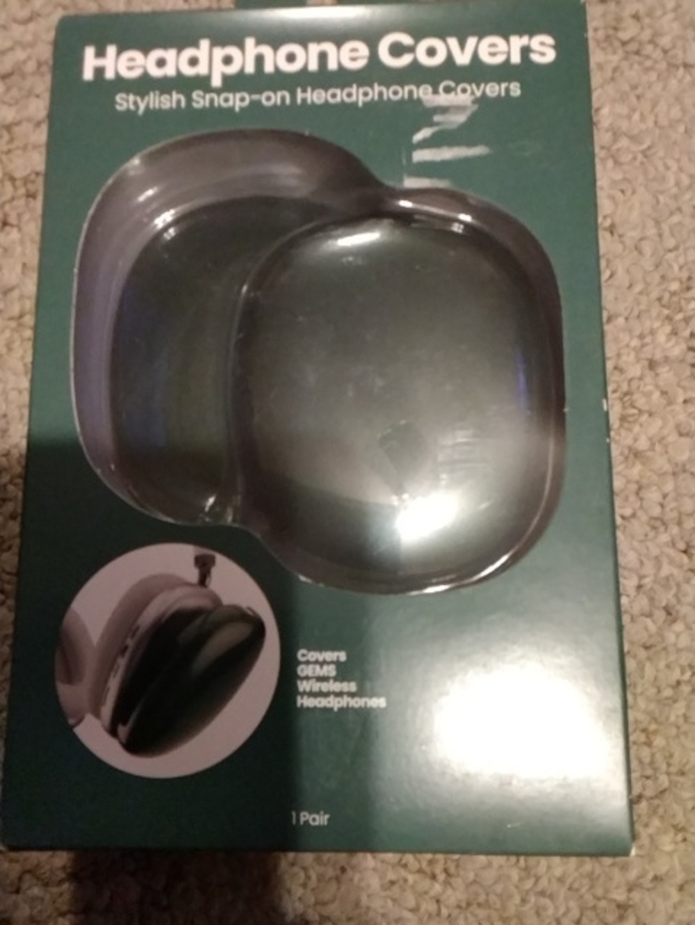 Headphone Covers Snap-On Protective Ear Cup Covers - 1054